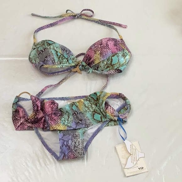 Lisa Blue RAINBOW SERPENT bikini - multi (#24) - Picture 2 of 14